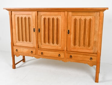 DANISH OAK SIDEBOARD BY HENRY KJAERNULF