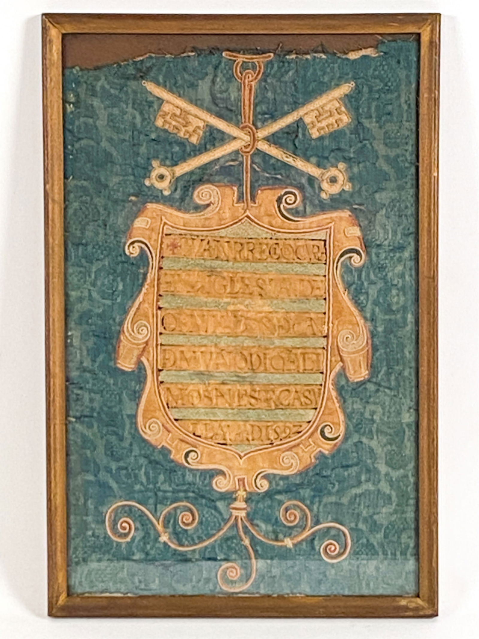 16TH C. ITALIAN SILK AND METAL THREAD EMBROIDERY (1 of 7)