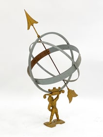 MID-CENTURY DANISH ARMILLARY, C. 1950'S