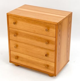 SWEDISH PINE CHEST OF DRAWERS C. 1970