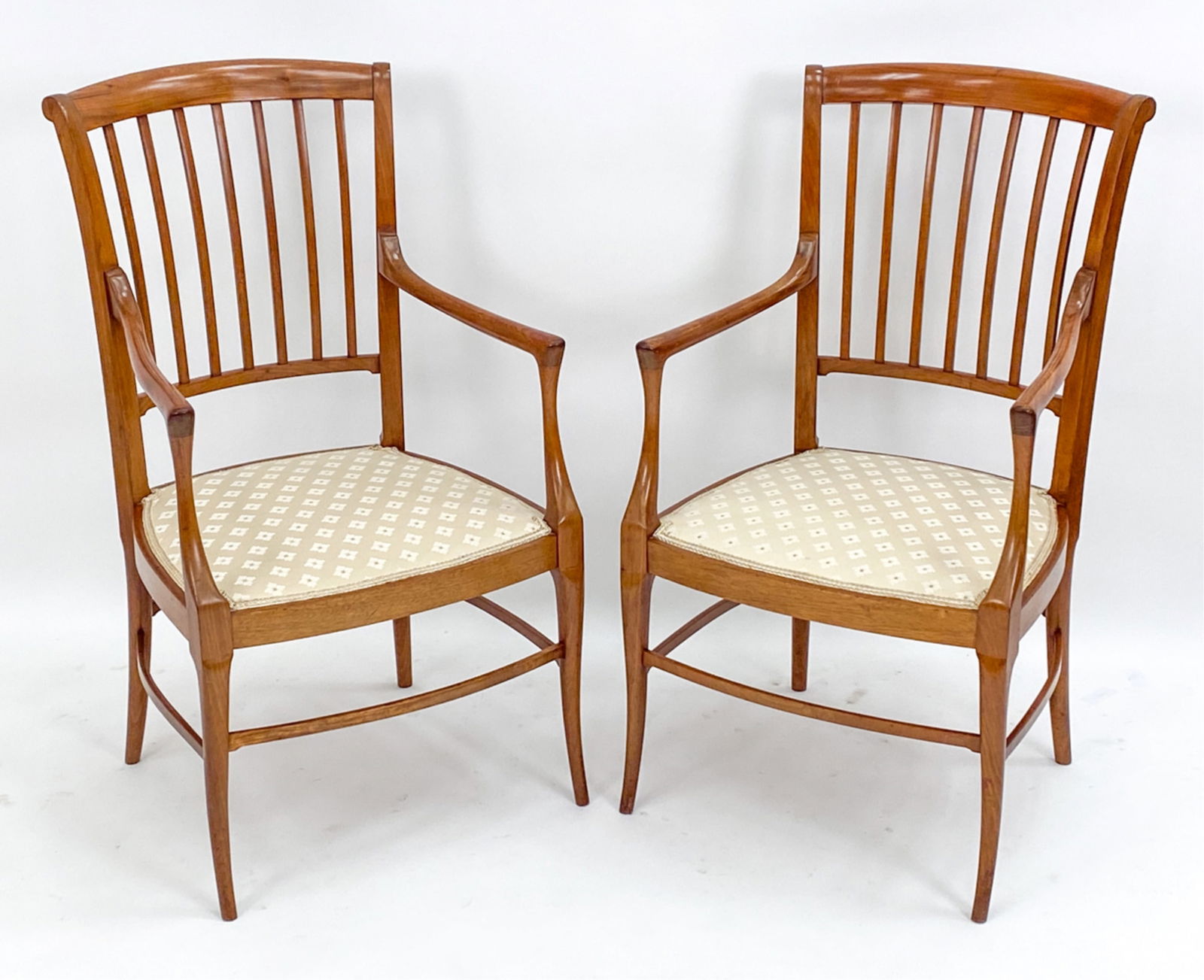 PAIR OF DANISH SAM MALOOF STYLE ARMCHAIRS (1 of 11)