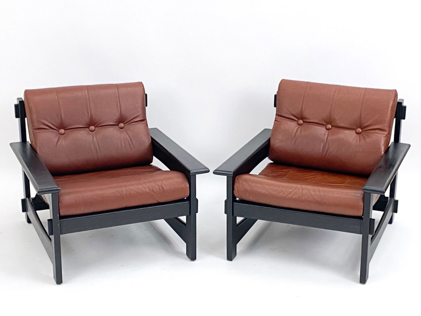 PAIR OF LAFER STYLE DANISH BEECHWOOD CHAIRS (1 of 16)