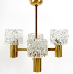 CARL FAGERLUND FOR ORREFORS PENDANT CHANDELIER