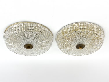 PAIR CARL FAGERLUND FOR ORREFORS PENDANT LIGHTS