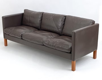 MOGENS HANSEN DANISH LEATHER SOFA