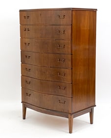 DANISH MAHOGANY CHEST OF DRAWERS, C. 1950'S
