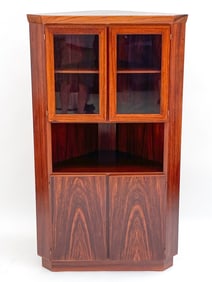 DANISH ROSEWOOD SKOVBY MOBELFABRIK CORNER CABINET