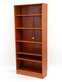 DANISH TEAK VENEER BOOKSHELF, C. 1970