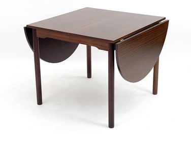 FARSTRUP DANISH TEAK DROP-LEAF DINING TABLE