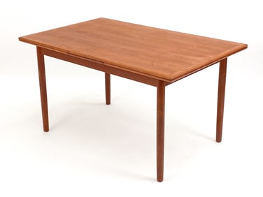 DANISH MID-CENTURY TEAK EXTENDING DINING TABLE