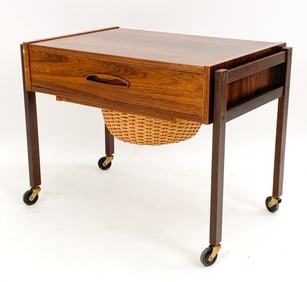 DANISH ROSEWOOD SEWING TABLE