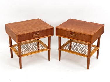 PAIR OF DANISH TEAK END TABLES CIRCA 1970'S