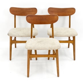 (3) MID-CENTURY DANISH TEAK SIDE CHAIRS