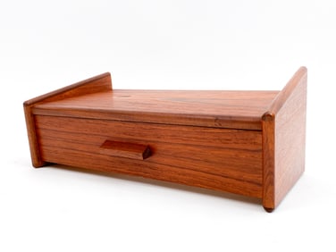 DANISH TEAK FLOATING 1-DRAWER SHELF, C. 1970'S