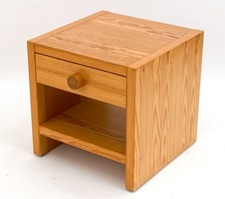 SWEDISH PINE CHEST/END TABLE, C. 1970