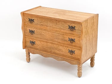 ATTR. HENNING KJAERNULF OAK CHEST, C. 1970