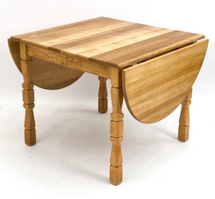 HENRY KJAERNULF OAK DINING TABLE C. 1960'S