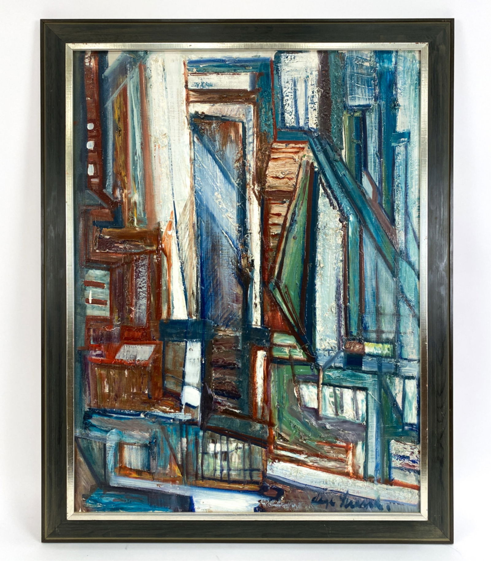 AAGE STRAND (DANISH 1910-1974) ABSTRACT O/C (1 of 6)