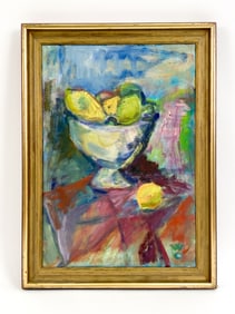 GUDDE WO PEDERSEN STILL LIFE OIL ON CANVAS