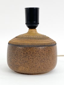 SWEDISH CERAMIC TABLE LAMP, HOGANAS, CIRCA 1970'S