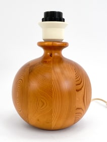 SWEDISH PINE TABLE LAMP, C. 1970