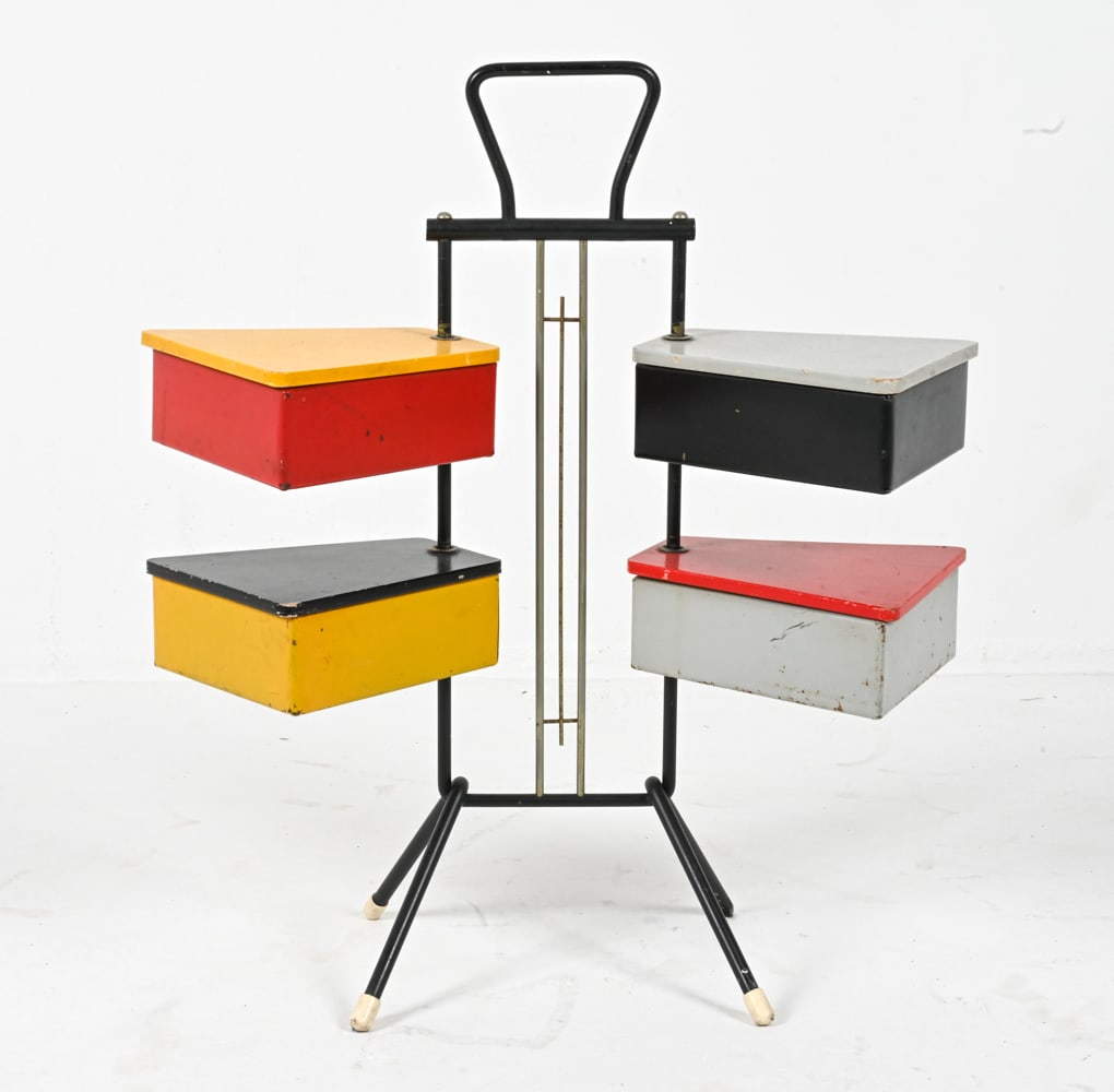 MODERNIST SEWING STAND BY JOOS TEDERS C.1950'S (1 of 14)