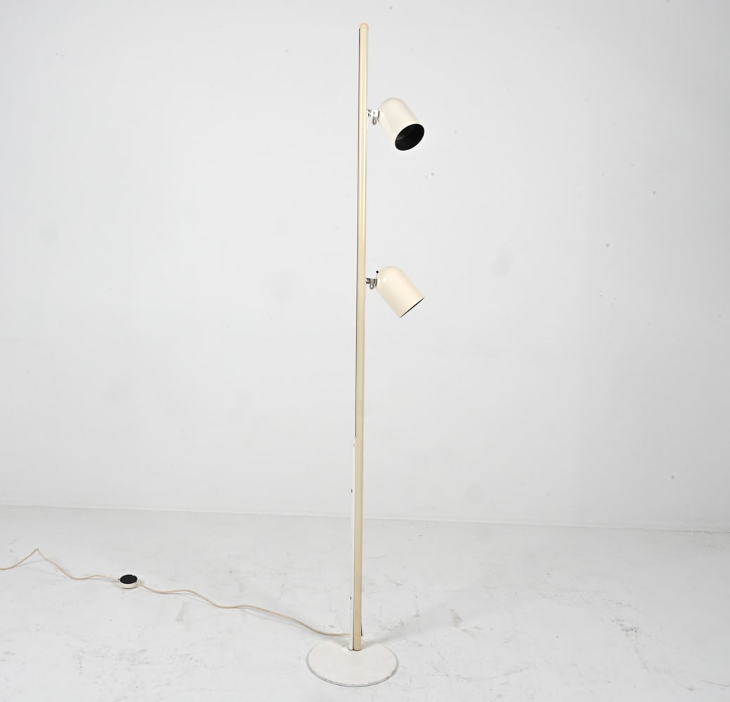 DUTCH ALUMINUM AND STEEL FLOOR LAMP C.1970'S (1 of 14)
