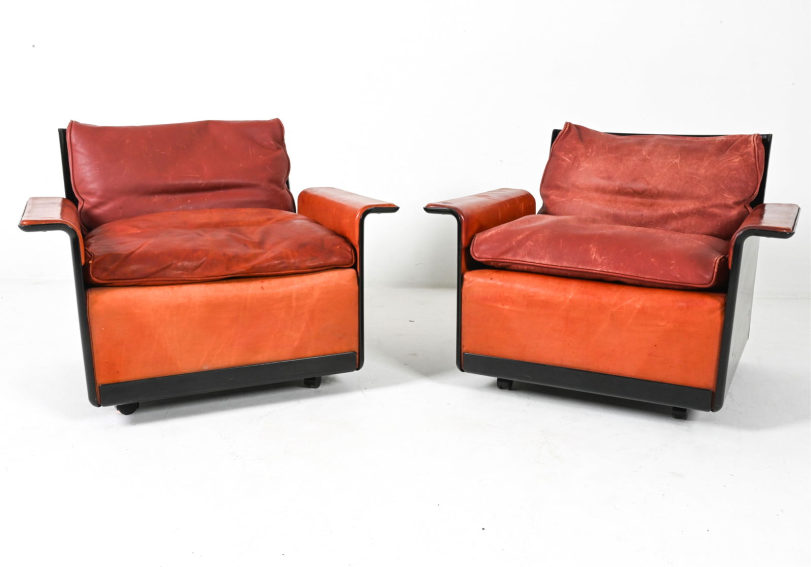 (2) LEATHER MODULAR ARMCHAIRS BY DIETER RAMS (1 of 15)