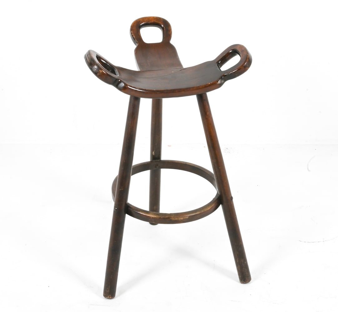 MANNER OF SERGIO RODRIGUES BARSTOOL, C. 1970'S (1 of 12)