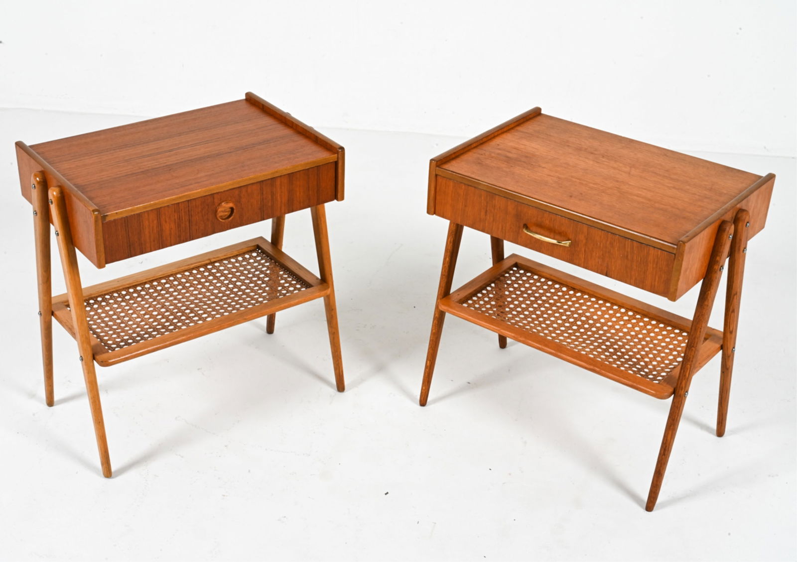 (2) SWEDISH MID-CENTURY NIGHTSTANDS C.1960'S (1 of 16)
