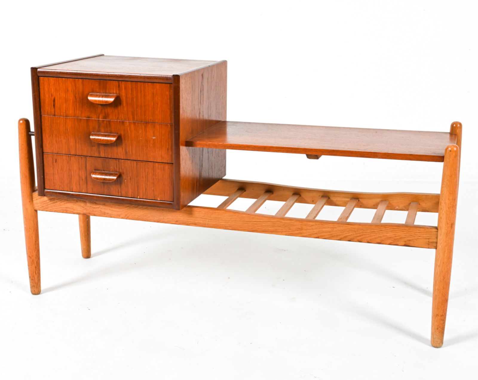 SWEDISH HALL BENCH BY ARNE WAHL IVERSEN C.1960'S (1 of 13)