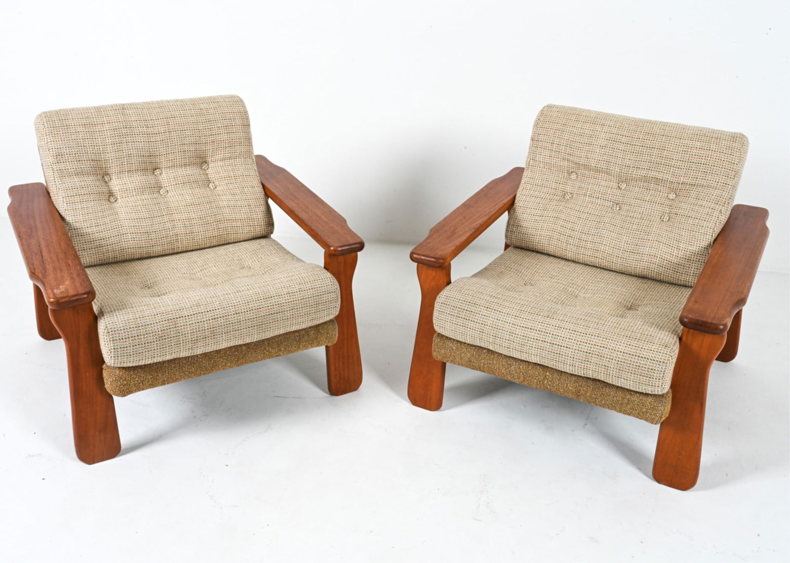 (2) DANISH TEAK ARM CHAIRS C.1970'S (1 of 14)