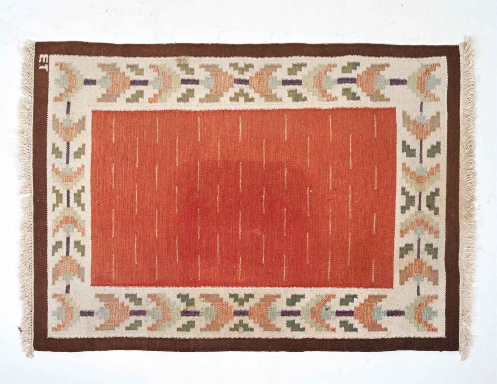 MID-CENTURY SWEDISH WOOL RUG C.1950'S (1 of 12)