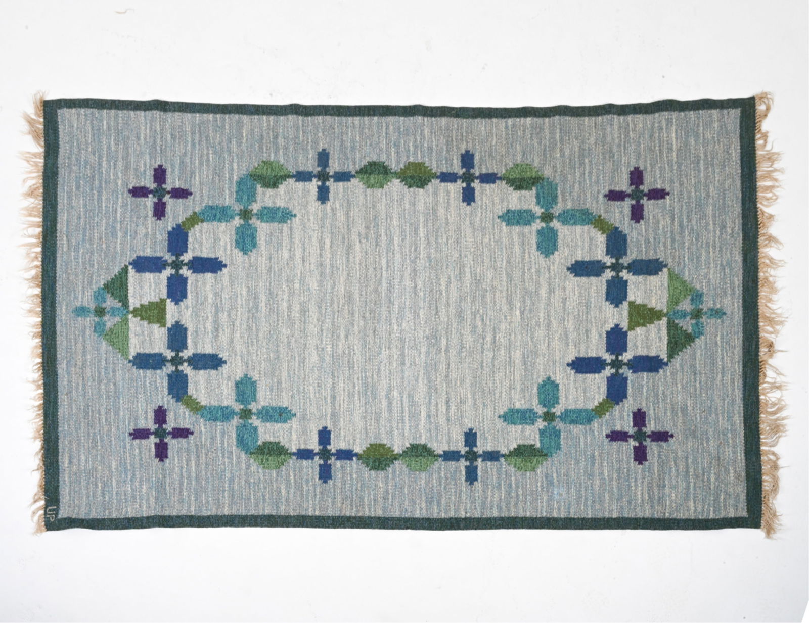 MID-CENTURY SWEDISH WOOL RUG C.1950'S (1 of 12)