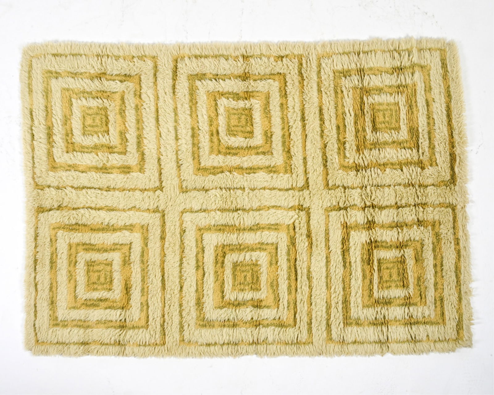 SWEDISH SPACE-AGE SHAG RUG C.1970'S (1 of 11)