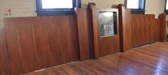 LARGE ART DECO ARCHITECTURAL BACK BAR: 20 feet x 52 inches
