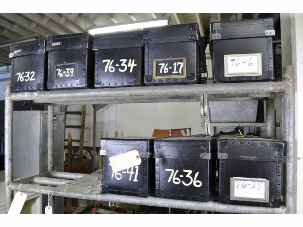 EIGHT LAB GLASS VACUUM FLASKS IN CASES: 9.5" x 9.5" x 10"