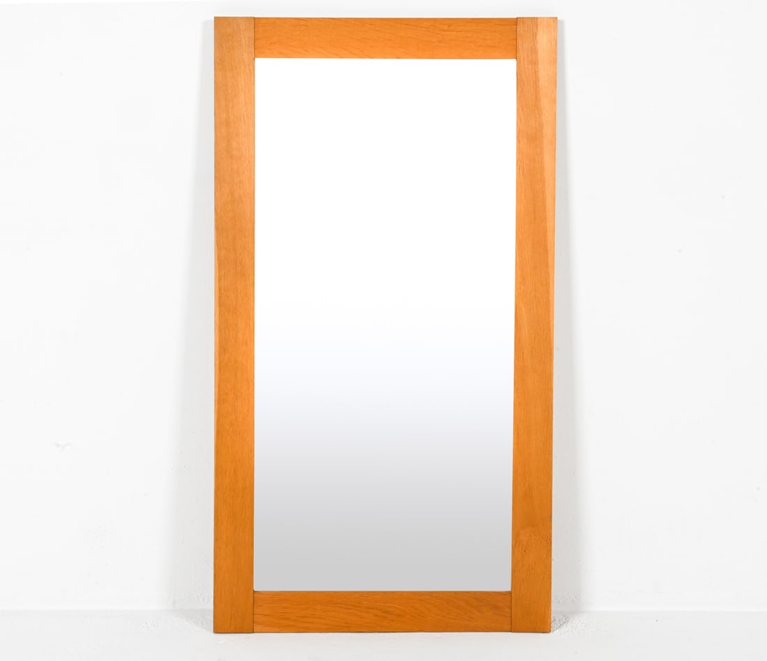 SCANDINAVIAN OAK LARGE WALL MIRROR (1 of 9)