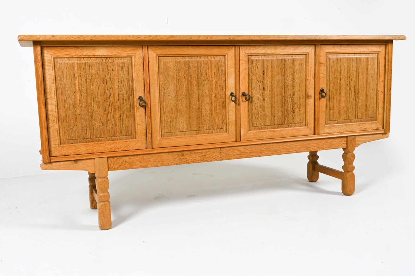 MANNER OF HENNING KJAERNULF OAK SIDEBOARD (1 of 11)