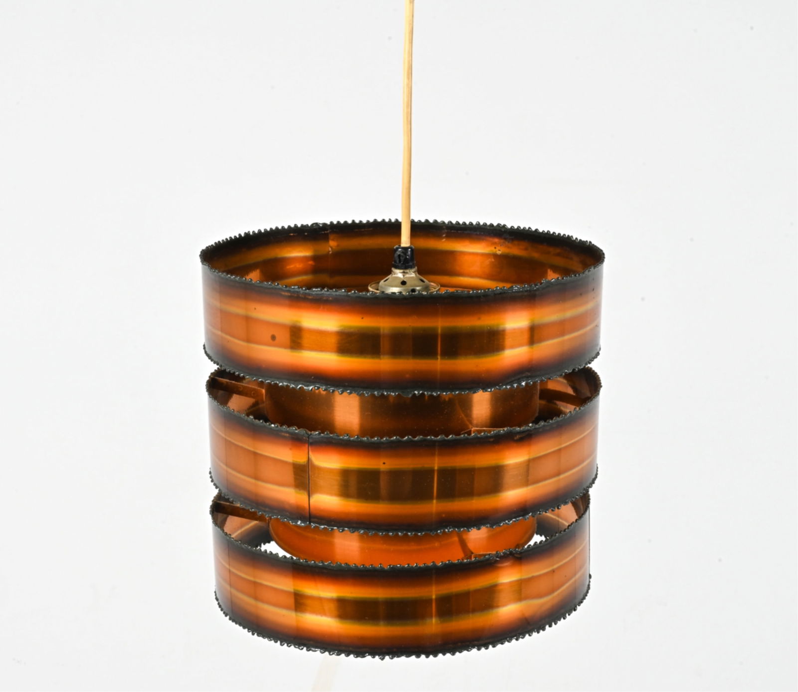 BRUTALIST TORCH-CUT COPPER PENDANT LIGHT (1 of 12)