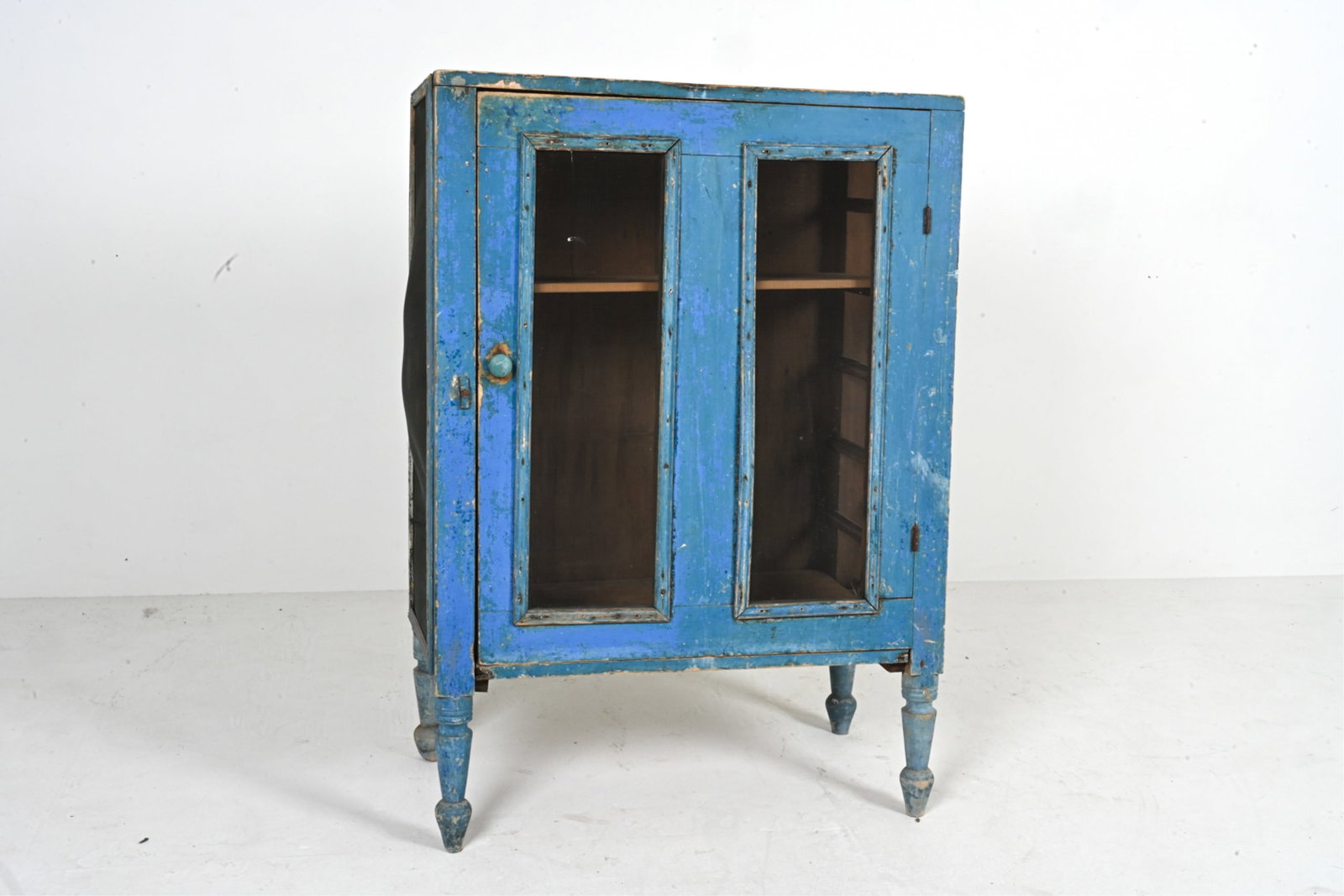 ANTIQUE PAINT-DECORATED PIE SAFE CABINET (1 of 16)