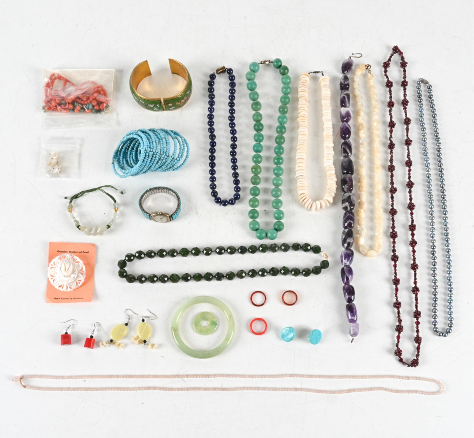 ESTATE GROUPING OF SEMIPRECIOUS JEWELRY (1 of 10)