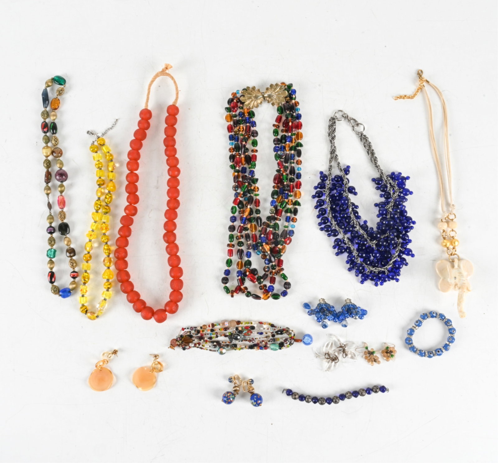 GROUPING OF ART GLASS JEWELRY INCL. MURANO (1 of 9)