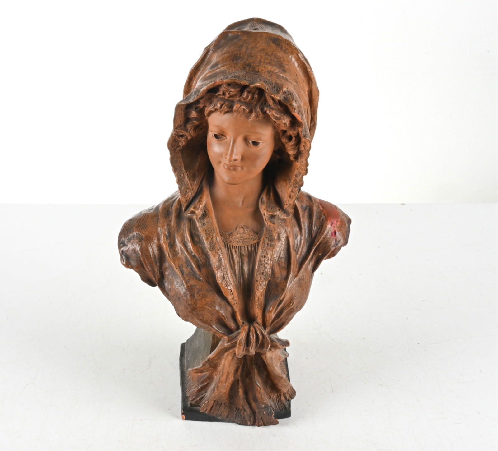 FRENCH TERRA COTTA BUST AS-IS (1 of 14)