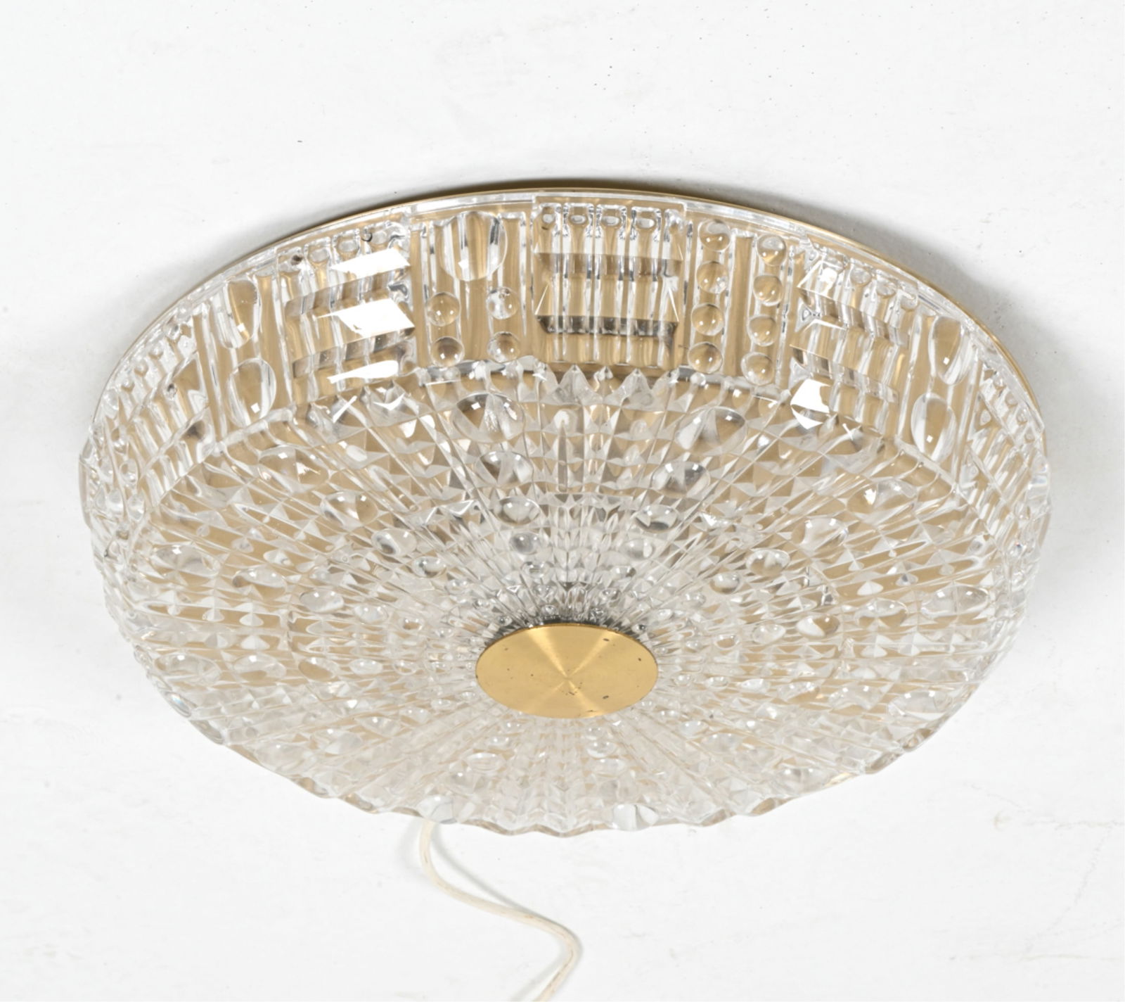 GLASS AND BRASS CEILING LIGHT BY CARL FAGERLUND (1 of 13)