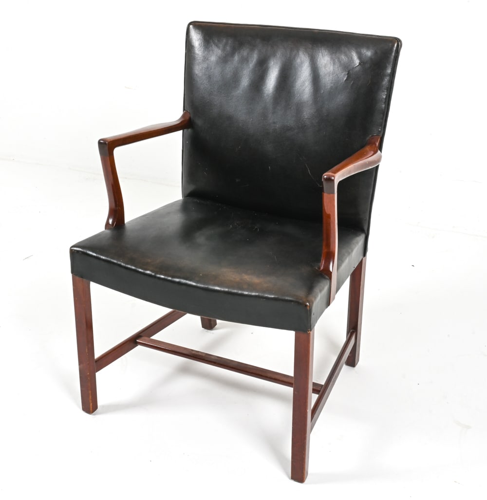 ROSEWOOD AND LEATHER ARM CHAIR BY OLE WANSCHER (1 of 15)