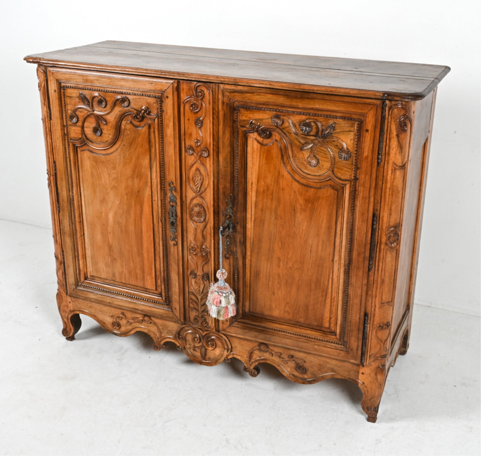 ANTIQUE FRENCH WALNUT CABINET, 19TH C. (1 of 20)