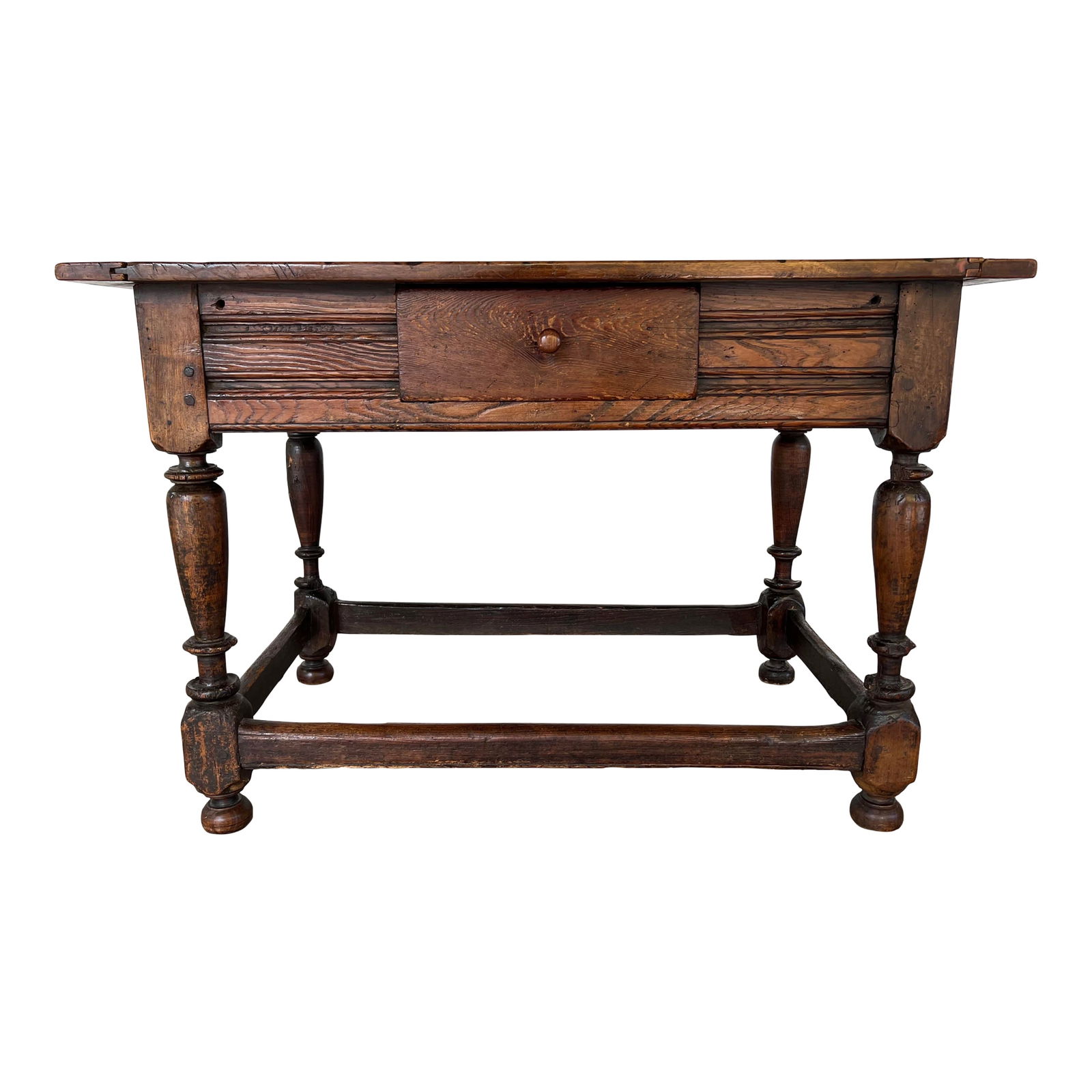19TH C. FRENCH OAK TAVERN TABLE (1 of 12)