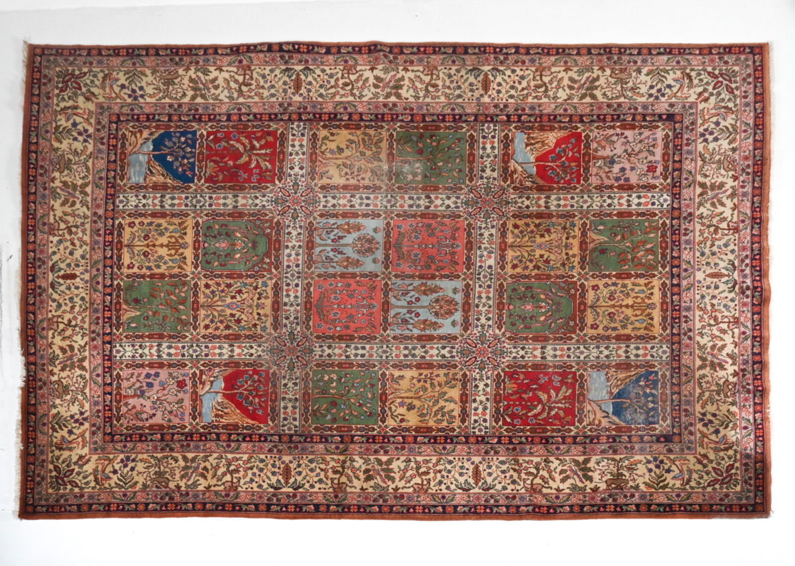 PERSIAN GARDEN DESIGN RUG, MID 20TH CENTURY (1 of 11)