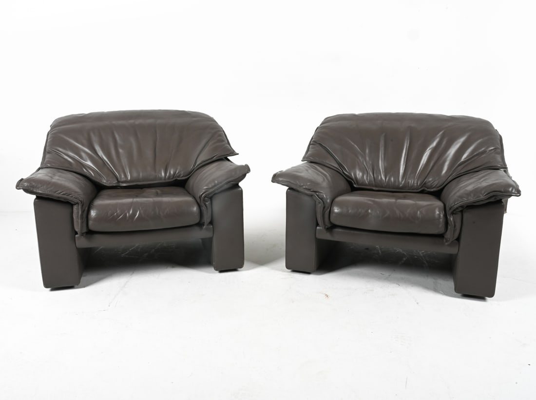 (2) LEATHER 'ORLANDO' ARMCHAIRS FOR DURLET (1 of 13)